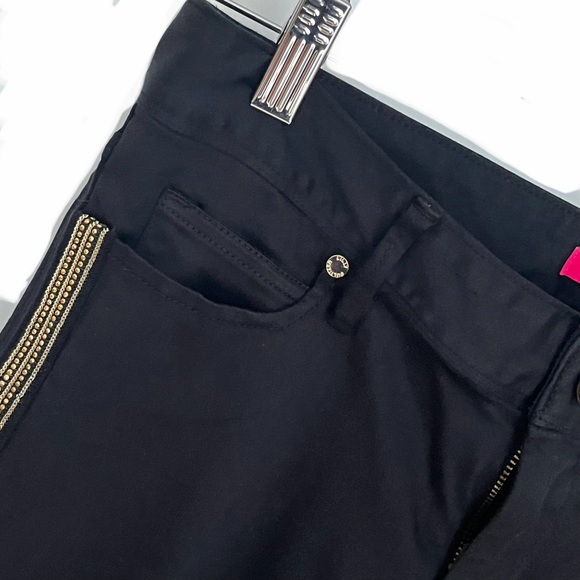 Lilly Pulitzer | Rayon Cotton Blend | Side Gold Trim | Pants with Gold Accents - Picture 3 of 16